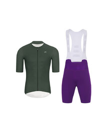 HOLOKOLO κοντή φανέλα και κοντό παντελόνι - ELEVATE - μωβ/πράσινο